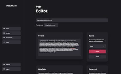 DaisukiCMS content editor